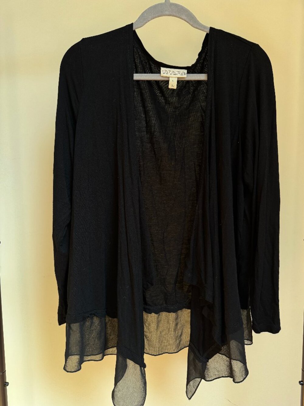 Dana Buchman Black Lightweight Cardigan